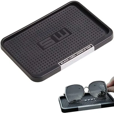 Produktbild von Auto Antirutschmatte aus PU, hitzebeständig, 1 Stück, mit Handyhalter für das Armaturenbrett