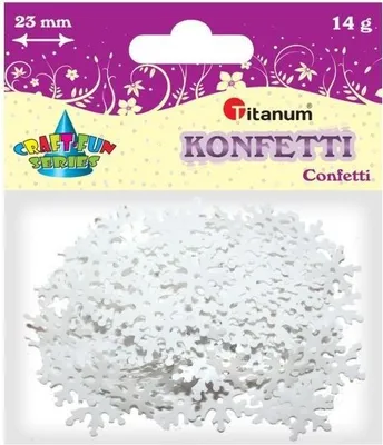 Image de Konfetti płatki śniegu 23mm 14g Titanum