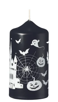 Produktbild von Kerze Halloween Schwarz 120 x Ø 60 mm