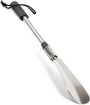 Zdjęcie produktu dla Wysokiej jakości teleskopowa łyżka do butów ze stali nierdzewnej 304, 40,6-78,7 cm, regulowany rozpieracz