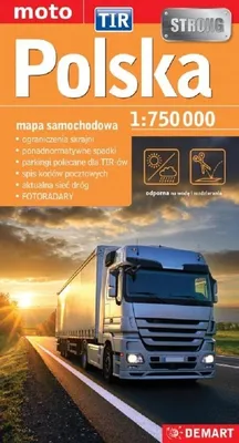 Obrázek produktu pro Polska Mapa samochodowa TIR 1:750 000