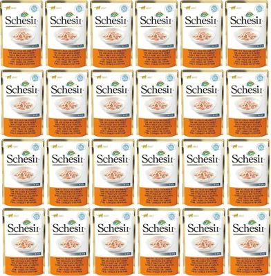 Produktbild von SCHESIR in jelly Tuna and chicken with shrimps - nassfutter für Katzen - 50 g