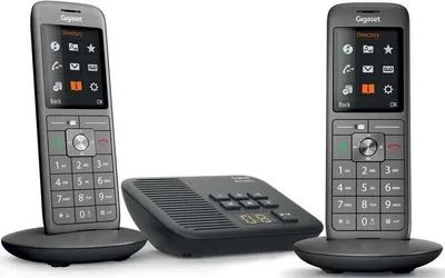 Produktbild von Schnurlostelefon duo dect anthrazit mit anrufbeantworter Gigaset GIGACL660ADUO