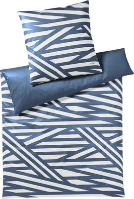 Produktbild von Loeschen JOOP! Mako-Satin-Bettwäsche-Garnitur 4102 Cross Farbe Aqua Größe 135x200cm+40x80 AL
