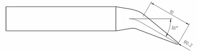 Immagine prodotto di Punta per saldatura Weller serie RTUS, RTUS 016 C MS/Ø 1,6 mm, conica T0050112399 (RTUS)