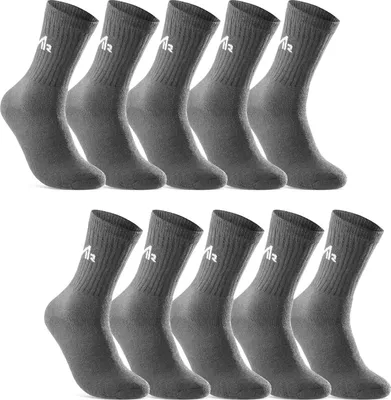 Produktbild von 10 Paar Damen & Herren Sport Socken Tennissocken Arbeitssocken 10300 - Anthrazit ( 35-38 )