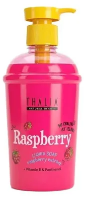 Immagine prodotto di Thalia Natural Beauty, Fragranza Lampone, detergente e idratante, sapone liquido per corpo e mani, 400 ml