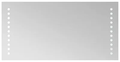 Immagine prodotto di Specchio da bagno LED, trasparente, 40 x 20 cm, vetro temperato