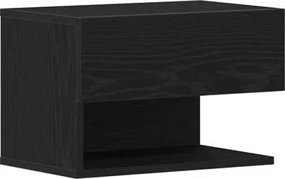 Produktbild von Nachttisch Schwarz Eichen-Optik 46 x 30 x 30 cm Holzwerkstoff