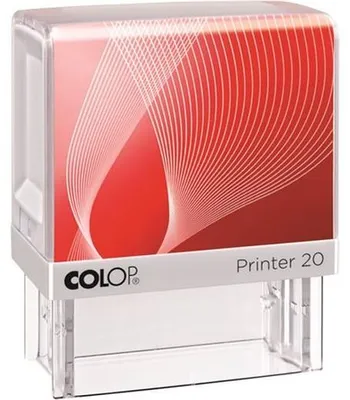 Productafbeelding van Pečiat, COLOP "Printer IQ 20", witte stempel - zwarte stempelkussentje