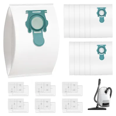 Immagine prodotto di Set di 12 sacchetti per aspirapolvere, compatibili con gli aspirapolvere Miele