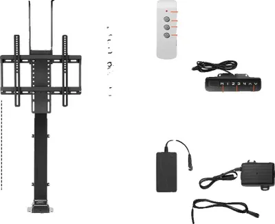 Obrázek produktu pro Motorizovaný nástěnný držák TV, výškově nastavitelný, z robustní oceli, vertikální 132lbs