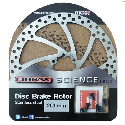 Produktbild von Bremsscheibe FIBRAX 203mm 6-Loch inkl. Niro-Schrauben