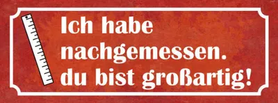 Produktbild von vianmo Holzschild 10x27 cm nachgemessen du bist großartig Dekoration