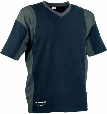 Image de T-shirt manches courtes homme Cofra Java bleu foncé - L