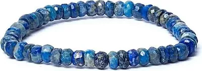 Produktbild von Armband Lapislazuli Facette AA  elastisch -- 0,6 cm kaufen online
