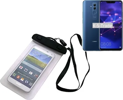 Produktbild von K-S-Trade Schutz Hülle Handy Hülle Kompatibel mit Huawei Mate 20 Lite Beach Bag wasserdicht 16cm x 10cm Schutzhülle Staub Sand Flachwasser Beachbag