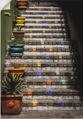 Produktbild von ARTland Wandbild, selbstklebend Die Treppe Größe: 70x100 cm