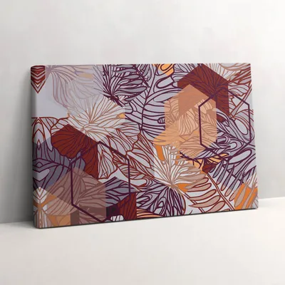 Produktbild von Geometrische Abstraktion – Leinwandbild Wandbild – 60x40 cm – Leinwandbilder – Wandbilder – Schlafzimmer – Flur