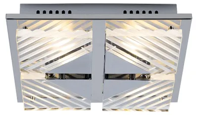 Produktbild von LED Deckenlampe, silber, Aluminium, L 29 cm