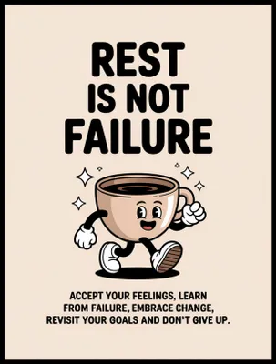 Produktbild von Poster 60x80cm Motivational Affirmation Retro Vintage Für Wohnzimmer Kaffee