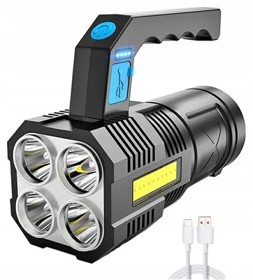 Obrázek produktu pro Led Taktické Baterky Dobíjecí Baterie Velmi Silný