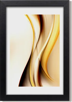 Produktbild von Bild 20x30 MDF-Rahmen, Wandkunst Wellenabstraktion