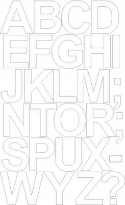 Image de Lettres autocollantes, 12 cm, blanches, brillantes