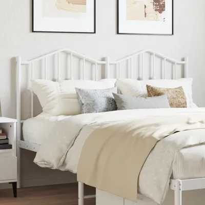 Produktbild von Cloris Designermöbel Kopfteil Metall Weiß 140 cm 2024 Neu