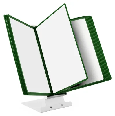Image de Elzusha - Support de table avec 10 panneaux de confidentialité pour documents