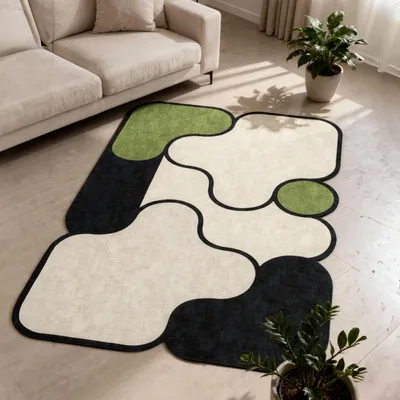 Obrázok produktu pre Conceptum Hypnose, kvalitný koberec, 160x230 cm, 100% polyester, zelený, protišmykový