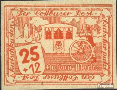 Produktbild von Briefmarken Cottbus 1946 Mi 32w postfrisch Wiederaufbau