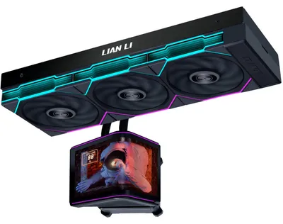 Produktbild von Lian Li HydroShift II OLED Curved 360 UNI FAN TL AiO-Wasserkühlung mm