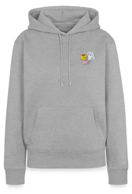 Produktbild von Spreadshirt Bibi & Tina Bibi und Sabrina Stick Damen Premium Hoodie, L, Grau meliert