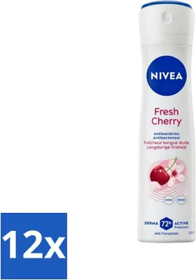 Immagine prodotto di Nivea - Deodorante antitraspirante - Ciliegia fresca - 150 ml - Confezione risparmio - 12 pezzi