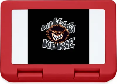 Produktbild von Spreadshirt Die Wilden Kerle Logo Brotdose Brotdose Lunchbox, One size, Rot