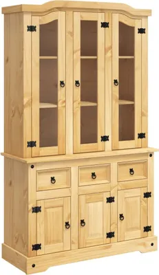 Produktbild von Highboard Corona 112x43x196 cm Massivholz Mexikanische Kiefer