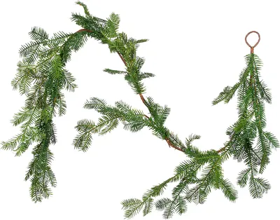 Produktbild von Gilde Girlande, "Eleganto", Kunststoff, grün, VE 2, H. 153 cm 57363 4063387573631