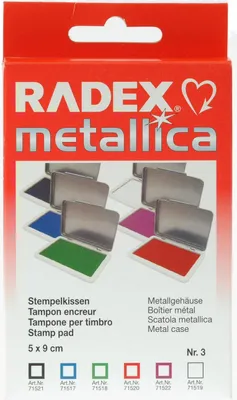 Produktbild von Metall Stempelkissen ca 50 X 90 mm rot