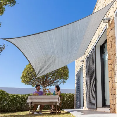 Obrázok produktu pre Obdĺžnikové tienidlo Sail Reshad InnovaGoods 3 x 4 m - Béžová