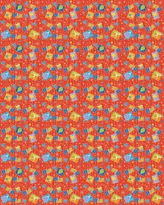 Produktbild von Geschenkpapier Rolle mit Party-Motiv für Geburtstage und Feiern, ca. 76 x 152 cm