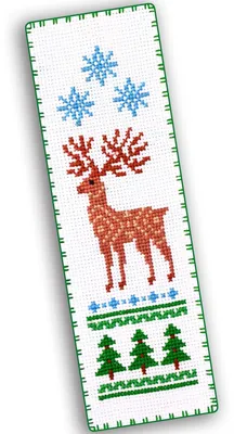 Produktbild von DIY Borduurset met Winterherten Motief