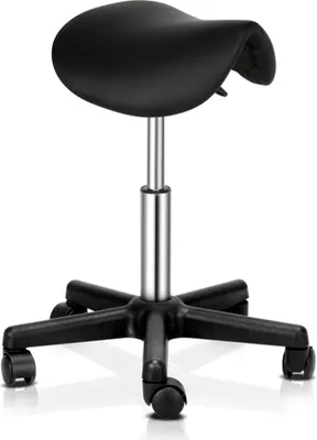 Produktbild von FCH Drehstuhl Sattelhocker Arbeitshocker Drehhocker Rollhocker Kosmetikhocker höhenverstellbar