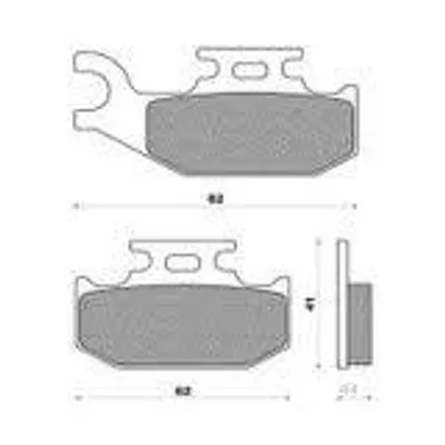 Productafbeelding van Remblokken KH413 voor Suzuki Burgman 125, modeljaren 2007-2018, LTA-ATV (FT 3109)