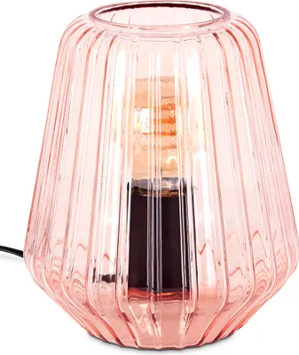 Produktbild von Prato Tischlampe aus Metall/Glas in Schwarz/Rosa