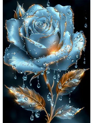 Image de Kit de création de peinture diamant 5D, motif rose fantastique, décoration murale pour la maison, 30x40 cm, multicolore