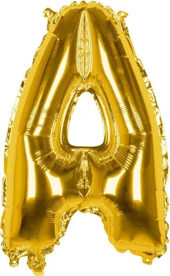 Produktbild von Folienballon A gold 36 cm