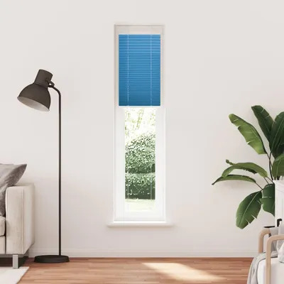 Image de vidaXL Plissé bleu 50x200 cm Largeur du tissu 49,4 cm Polyester