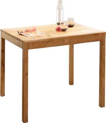 Produktbild von Esstisch >TI-0650< ib Wildeiche massiv geölt - 110x75x70cm (BxHxT)