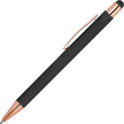 Produktbild von Touchpen Kugelschreiber / aus Metall / Farbe: rosegold-anthrazit